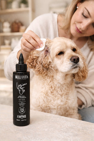 Ear Drops for Dogs – Gentle Formula with Tea Tree, Geranium, and Eucalyptus
