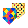 Reversible Dog Bandana Harlequin and Candy | Dventotto®