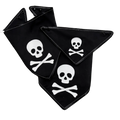 Jolly Roger Dog Bandana with Satin Trim | Dventotto®