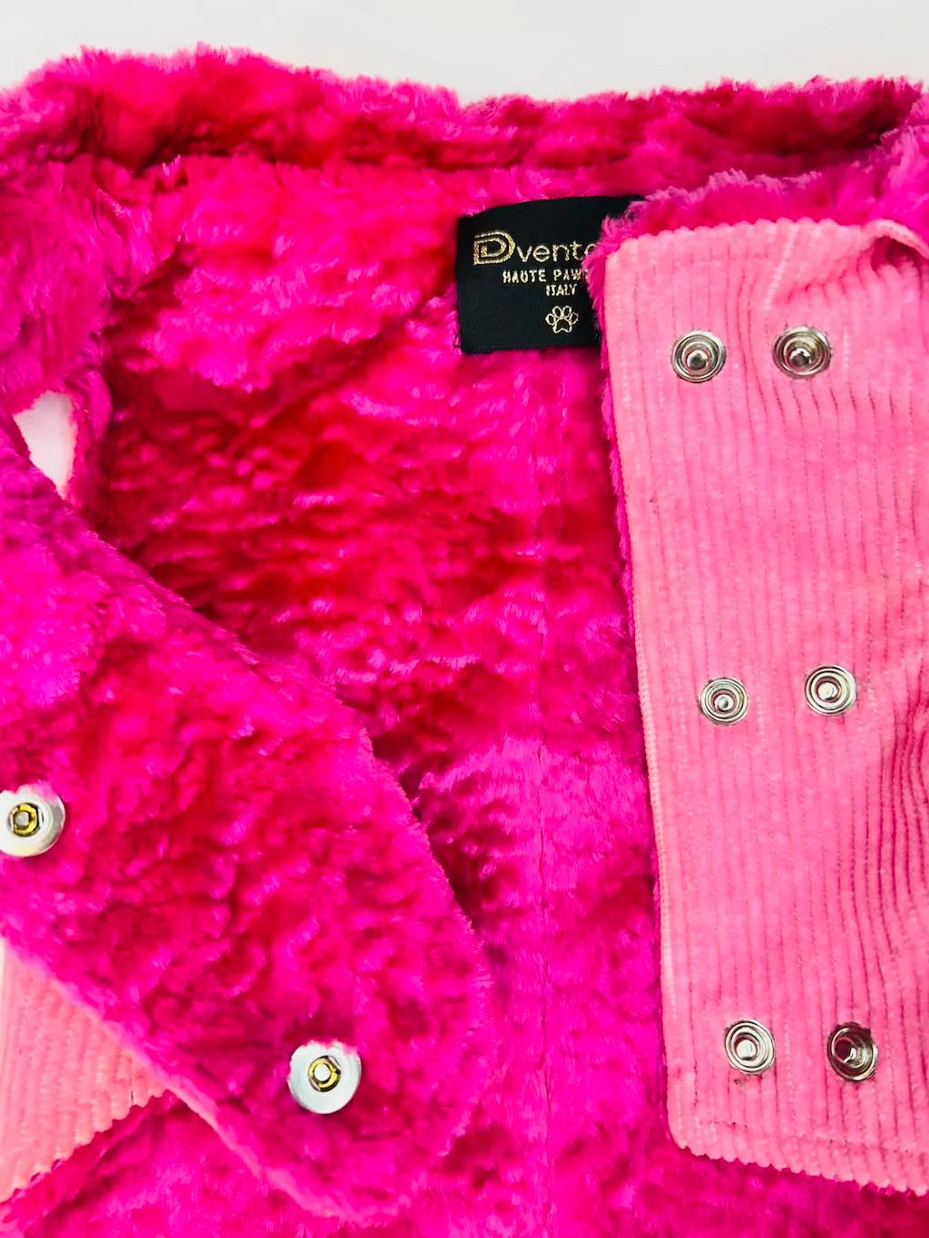 Cappotto per cane Nile Pink in velluto a coste Made in Italy | Dventotto®