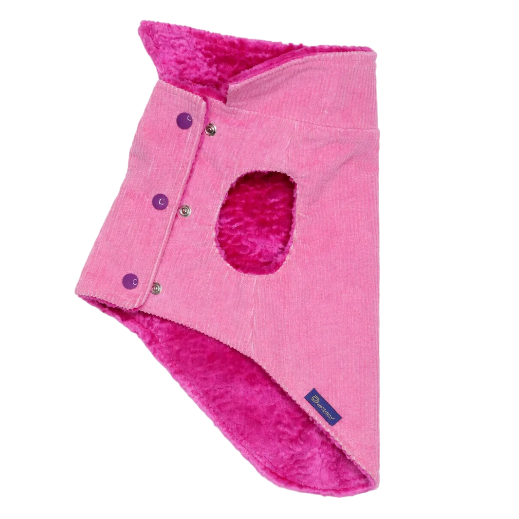 Nile Pink Corduroy Dog Coat | Dventotto®
