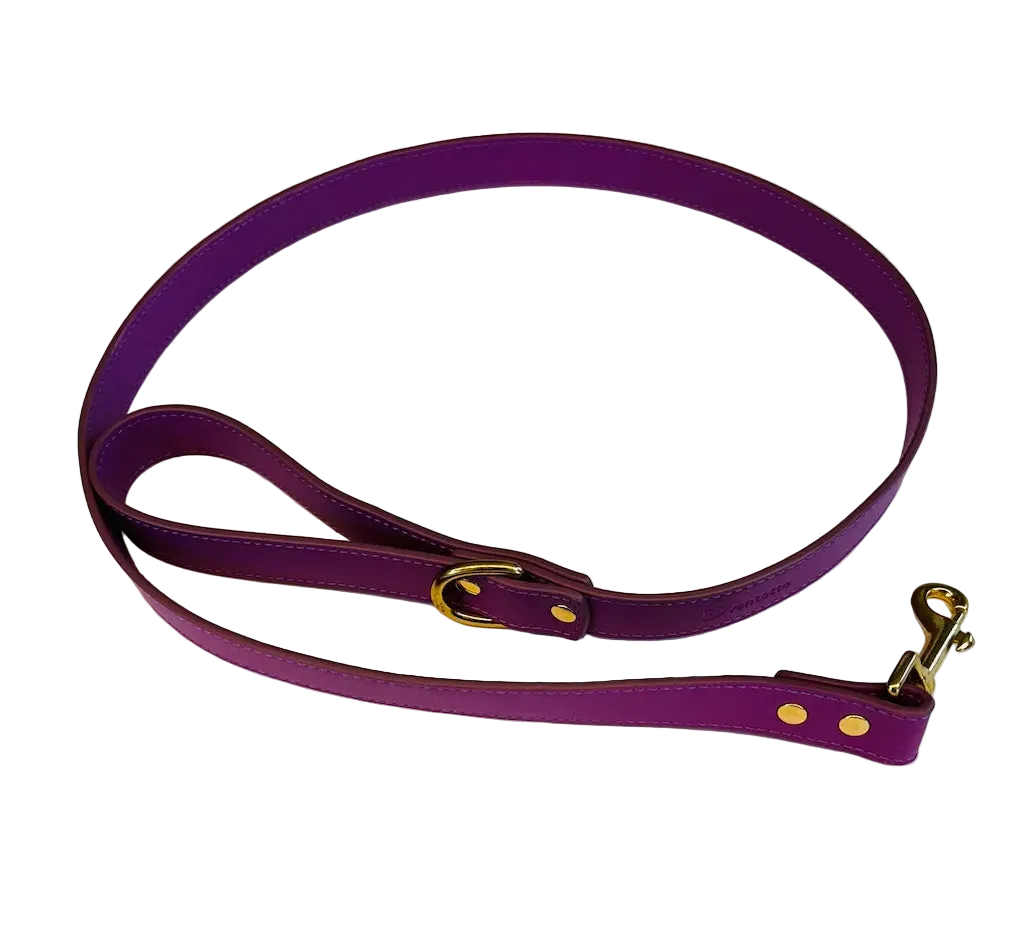 Camilla Italian Leather Collar and Leash Set for Greyhounds | Dventotto®