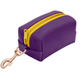 Dog Waste Bag Holder - Solid Color with Zipper