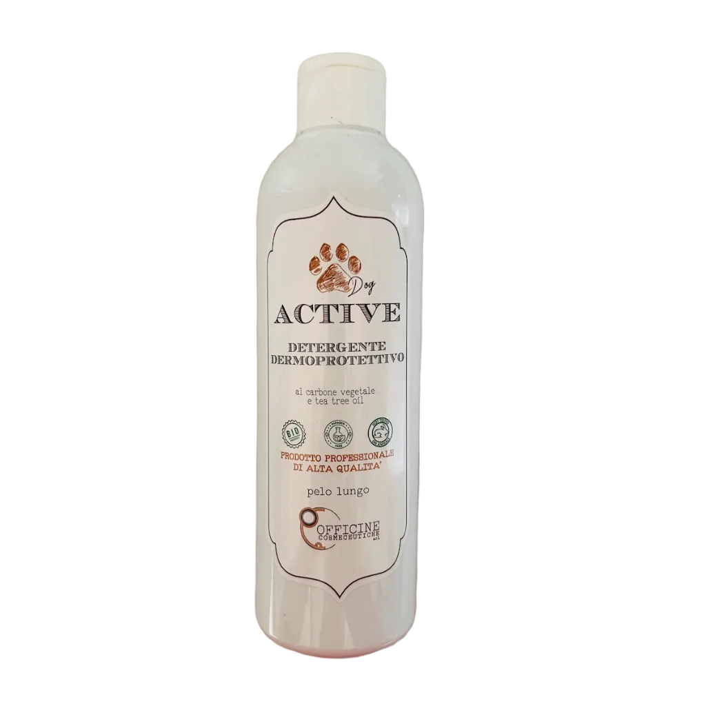 Dermo-protective Shampoo for Dogs with Activated Charcoal and Tea Tree Oil