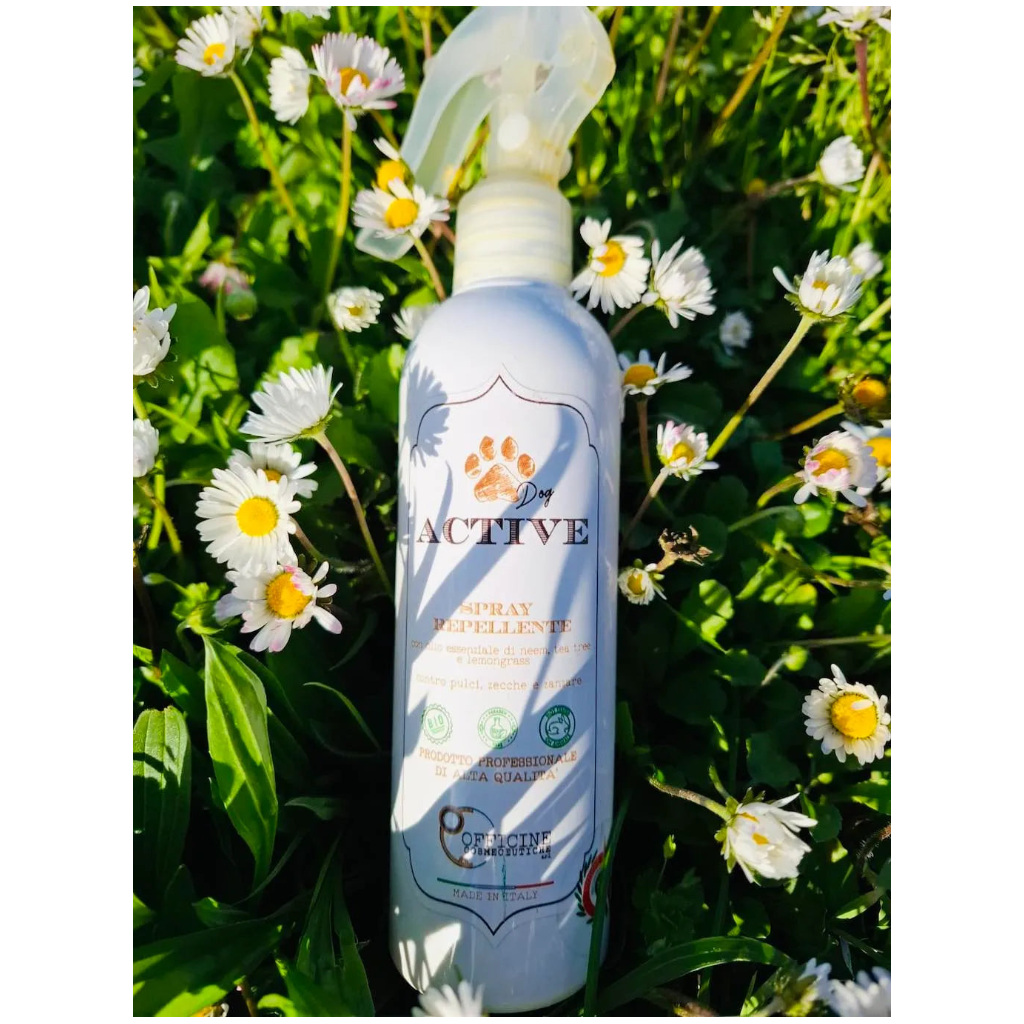 Spray Protettivo per Cane – Supporto contro Insetti e Parassiti con Olio di Neem